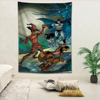 Vlastné Scooby Doo vytlačené Tvorivé gobelín obývacia izba, spálňa pozadí steny tkaniny, závesné maľovanie malé čerstvé images