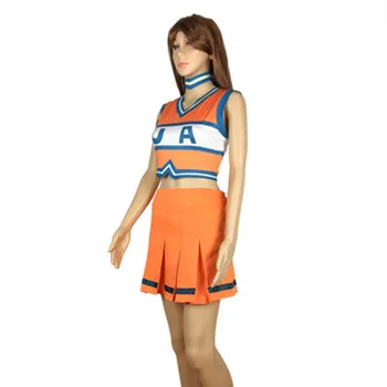 Anime My Hero Academia Mha Boku No Cheerleading Uniform Cosplay Costume Men Women Halloween Top Skirt images