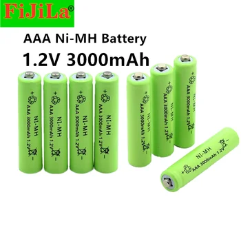 2020 Nové AAA 3000mAh Ni-MH 1.2 V nabíjateľné batérie AAA batérie 3A nabíjateľné batérie Ni-MH batéria pre kamery hračka images