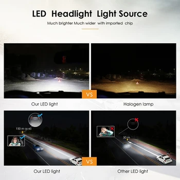2x H15 LED Žiarovka 72W 10000LM Bezdrôtovú Automobilovú Svetlometu Lampa DR L Konverzie Jazdy Svetelných Zdrojov 6000K Pre ford explorer jeep images