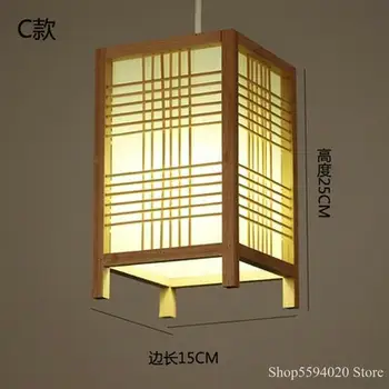 Japonský Bambusu Luster Svetlá Reštaurácia Spálňa Posteli Visí Lampa Čaj Izba Obývacia Izba Visí Nového Čínskeho Zen Lampy images
