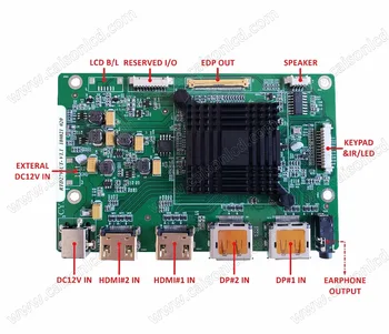 2HDMI+2DP+Audio 4K LCD radič rada podporu LQ156D1JW02/04/031 LCD radič rada images