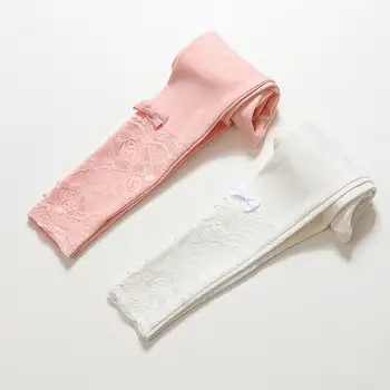 Skladom odbavenie jar bay dievčatá čipky leginy deti klasické príčinné nohavice montáž bavlna deti oblečenie biela images