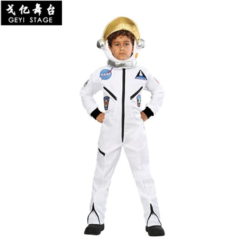 Skafander Pre Mužov Dospelých Plus Veľkosť Astronaut Kostým biely Pilot Kostýmy 2019 Nový Príchod Halloween Kostým Jeden Kus Jumpsuit images