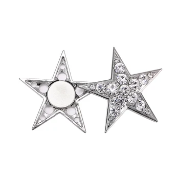 DCEE Hotsale magnetické brošňa Drahokamu Crystal Zliatiny STAR Brošňa Svadobné Šperky Pin Pre Ženy, Mužov magnetom brosche images