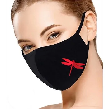 1Pc Štýlový Motýľ Vytlačené Maska PM2.5 Proti prachu Opakovane Úst Masku na Tvár Pre mužov A Ženy, Nastaviteľné Umývateľný Strmeň Maska images