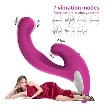 Zaťahovacie Dildo Vibrátor Dvojité Vibrácií Ženská Masturbácia Zariadenie Smart Kúrenie, Design Klitorálny G-bod Stimulátor Sexuálne Hračky images