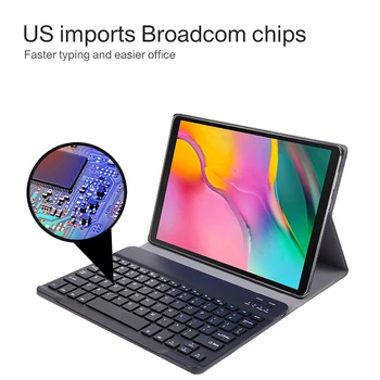 Pre Samsung Galaxy Tab A7 10.4 2020 Keyboard Case Ultra thin Bluetooth Kryt Klávesnice pre SM-T500 SM-T505 T500 T505 Prípad Tabletu images