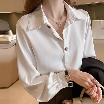 Na jar roku 2020 Žien Šifón Biele Tričko Business Tričko Blusas Ropa De Mujer images