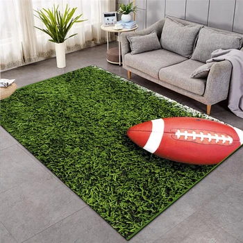 Baseball Zelená Futbal koberec detská izba futbal koberec oblasti salón, spálne, obývacej miestnosti podlahové rohože deti veľké koberce domov mat 001 images