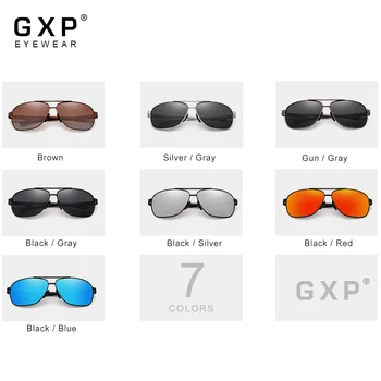 GXP Módne Polarizované UV400 Šošovky, slnečné Okuliare Mužov Retro Pilot Style Slnečné Okuliare Značky Dizajnér Športové Dovolenku Okuliare Pre Mužov images