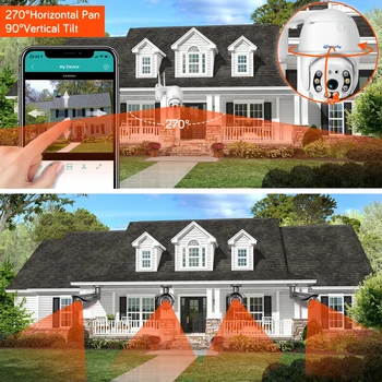 1080p WiFi PTZ IP Kamera Outdooor Wireless Home Security Speed Dome CCTV Kamerové Auto sledovať intercom Video Dohľad images