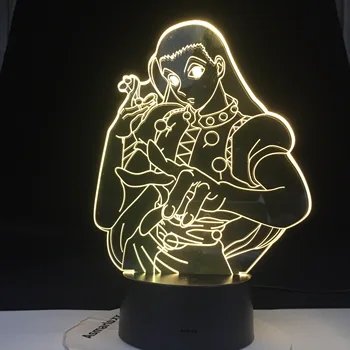 ZOLDYCK 3D LED ILLUMI ANIME LAMPA HUNTER X Obrázok 3d Lampy, Akryl Led Nočné Svetlo Spálňa Decor Svetlo pre Dieťa Dieťa Darček k Narodeninám images