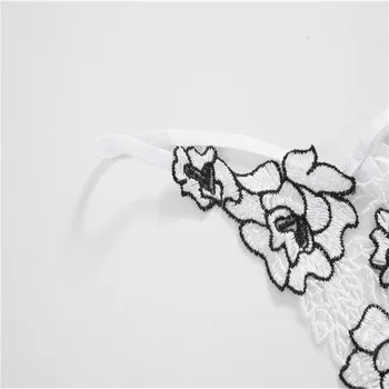 Ženy Sexy výšivky ruže kvet Tlač Nohavičky vyšívané G-String Pokušenie Tangá Nohavičky Pre Ženy Pár Erotické Nohavičky images